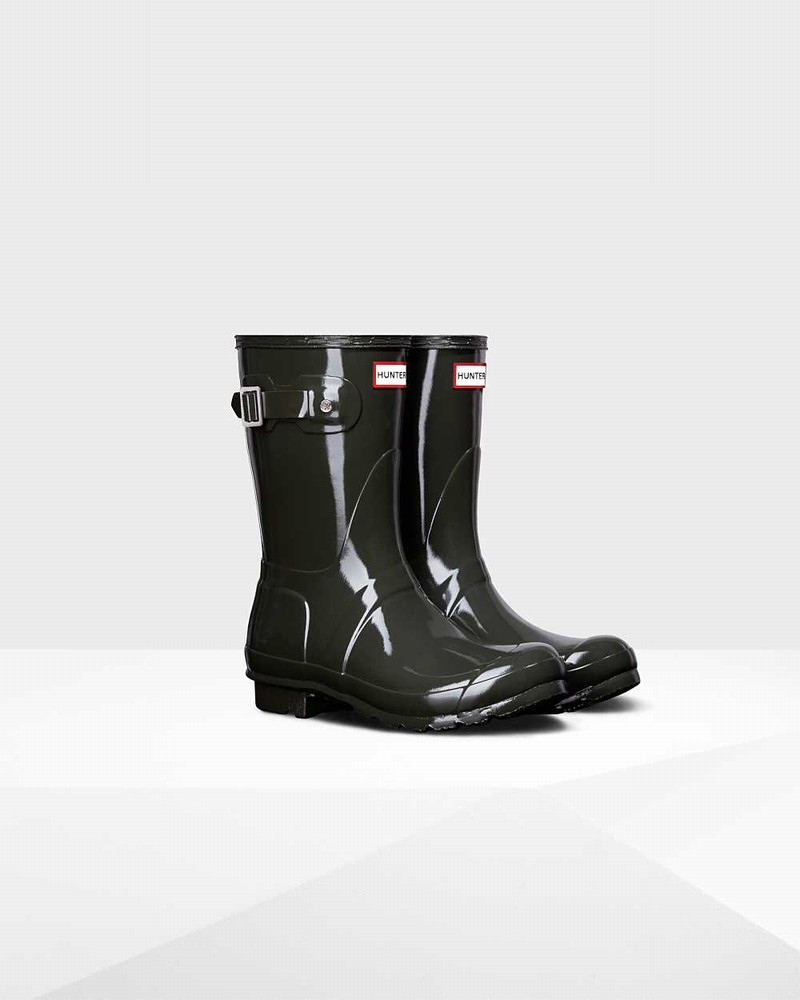 Galochas Hunter Original Short Mid-Calf Feminino Verde Oliva | 558331946