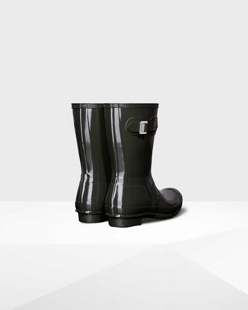Galochas Hunter Original Short Mid-Calf Feminino Verde Oliva | 558331946