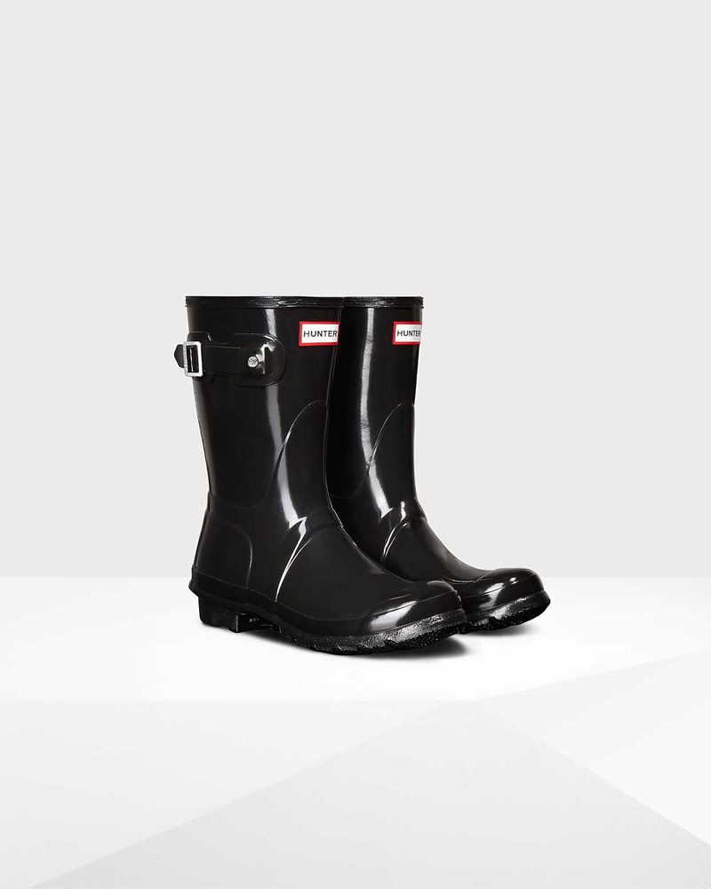 Galochas Hunter Original Short Mid-Calf Feminino Pretas | 405000984