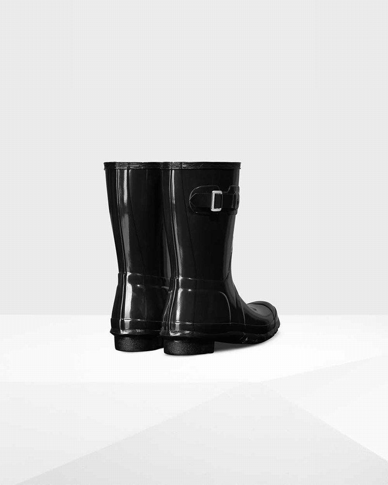 Galochas Hunter Original Short Mid-Calf Feminino Pretas | 405000984