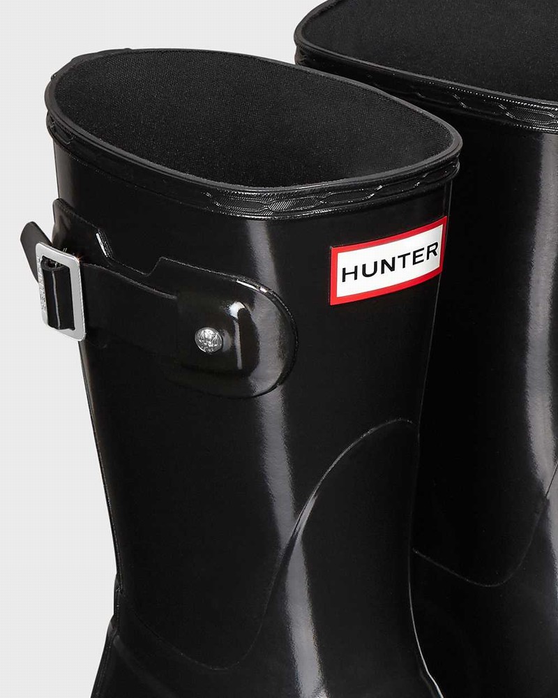 Galochas Hunter Original Short Mid-Calf Feminino Pretas | 405000984