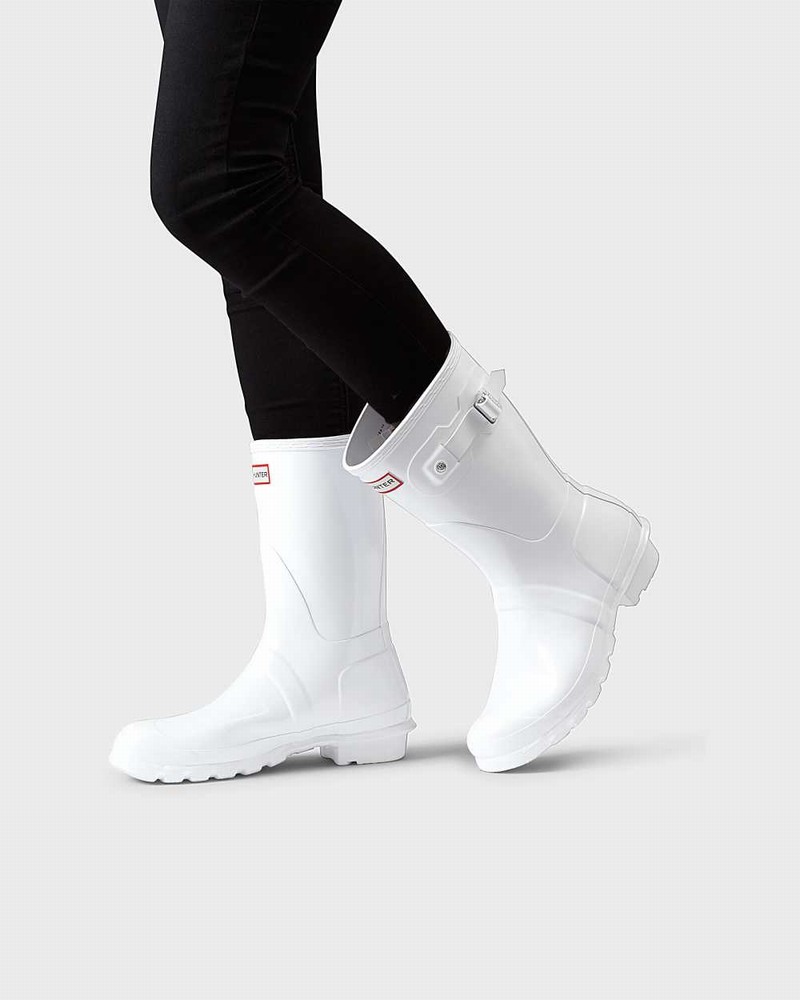 Galochas Hunter Original Short Mid-Calf Feminino Branco | 693973651