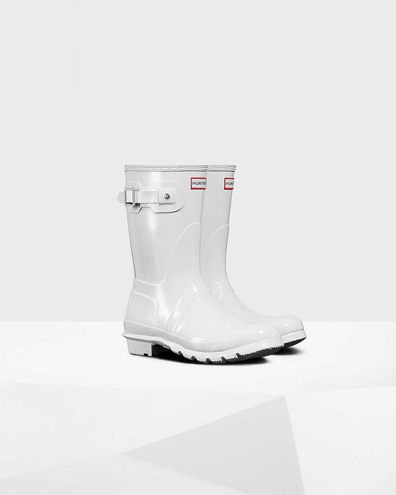 Galochas Hunter Original Short Mid-Calf Feminino Branco | 693973651