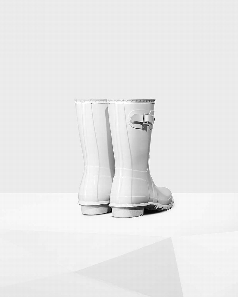 Galochas Hunter Original Short Mid-Calf Feminino Branco | 693973651