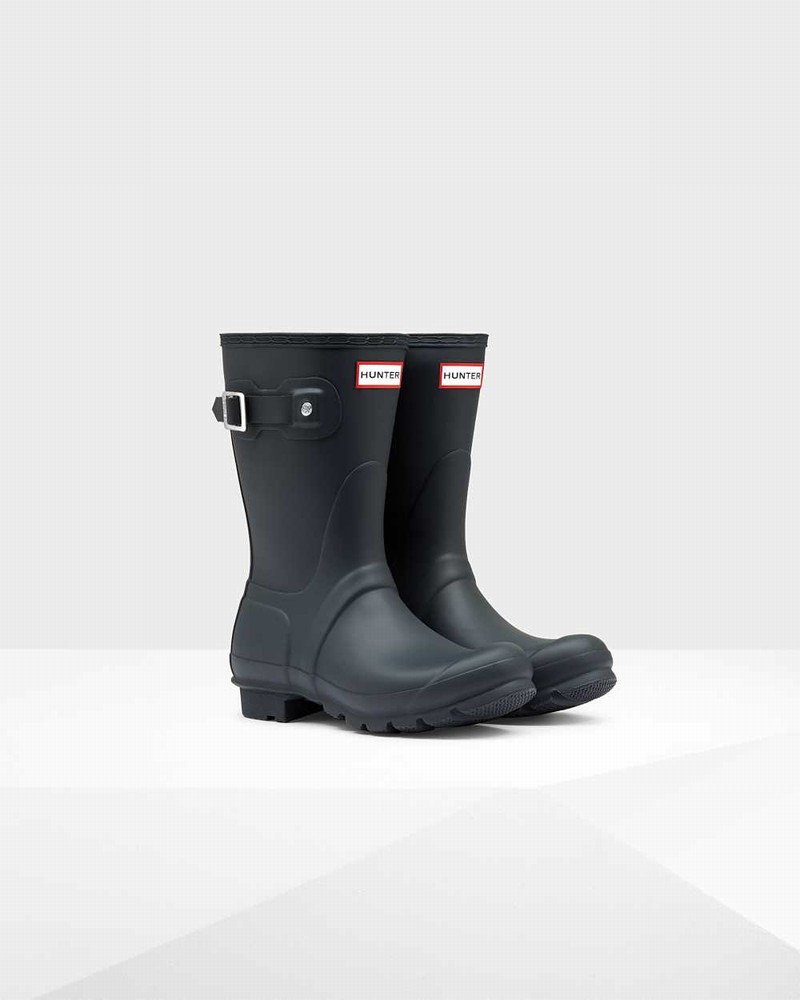 Galochas Hunter Original Short Mid-Calf Feminino Azul Marinho | 770541369