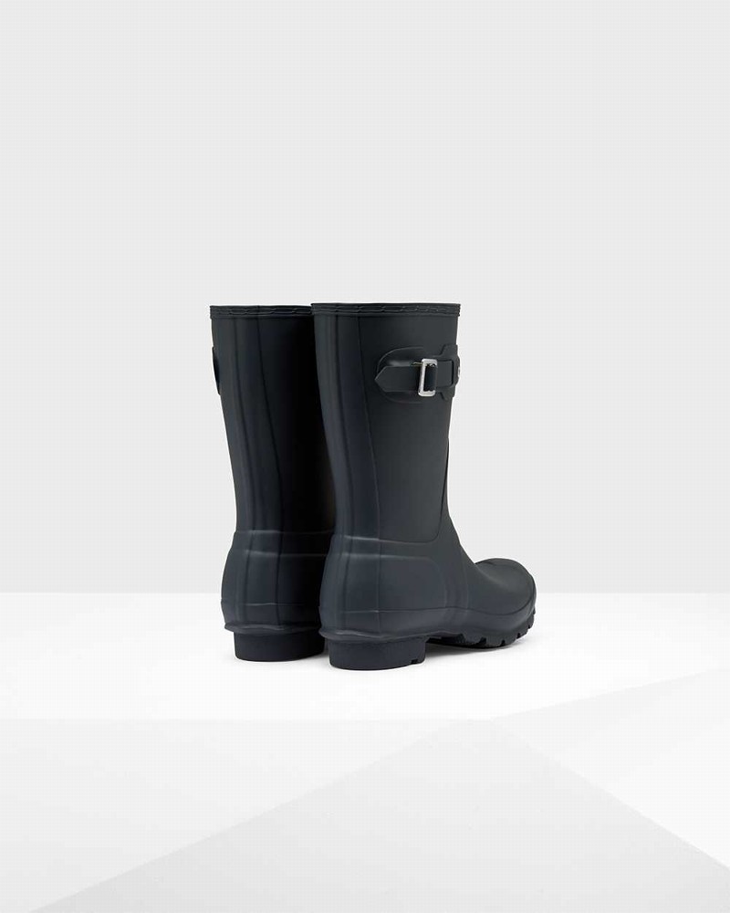 Galochas Hunter Original Short Mid-Calf Feminino Azul Marinho | 770541369