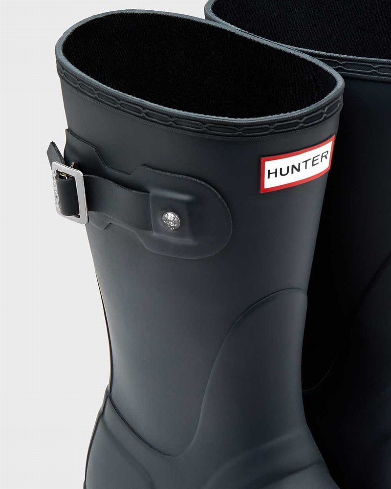 Galochas Hunter Original Short Mid-Calf Feminino Azul Marinho | 770541369