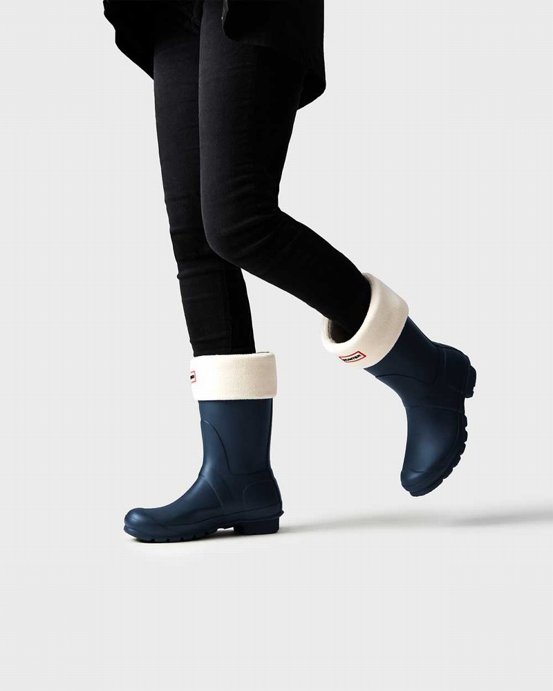 Galochas Hunter Original Short Mid-Calf Feminino Azul Marinho | 770541369
