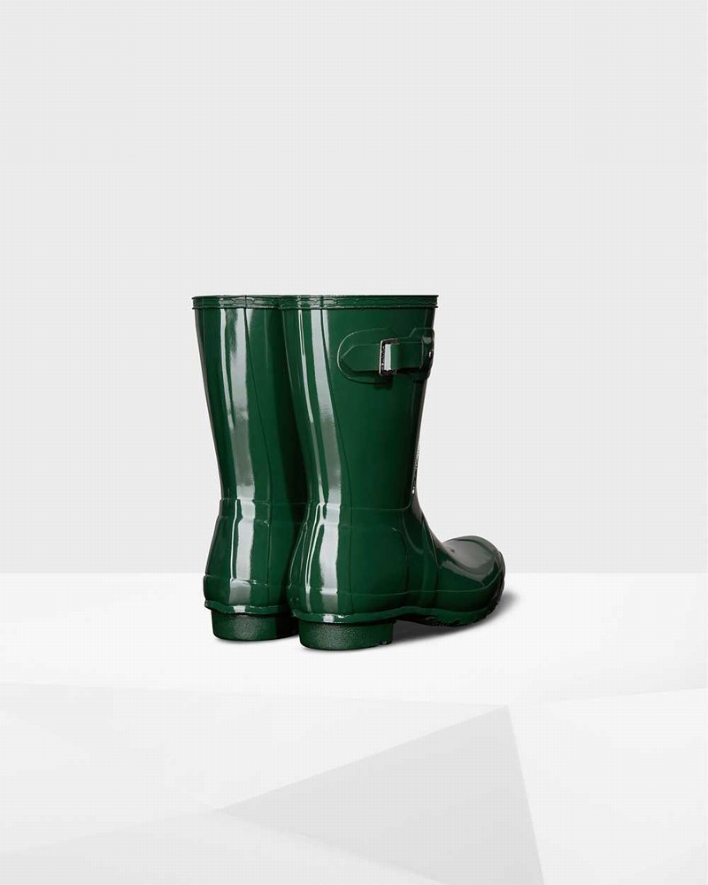 Galochas Hunter Original Short Mid-Calf Feminino Verdes | 884977071
