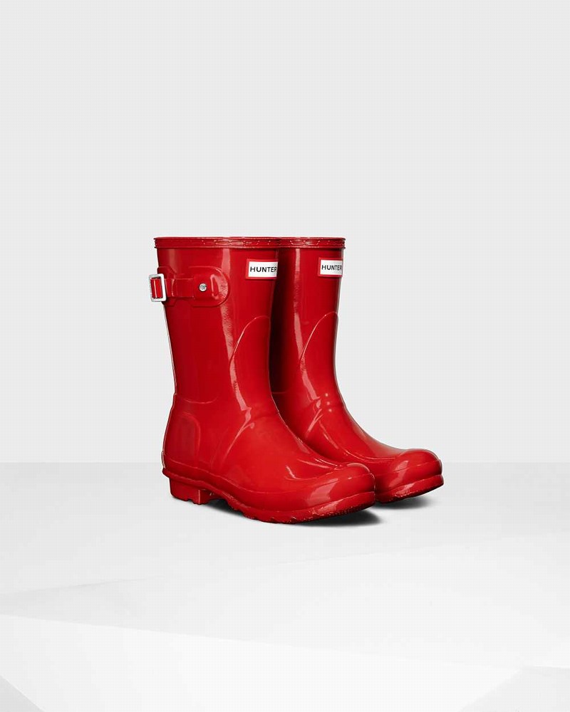 Galochas Hunter Original Short Mid-Calf Feminino Vermelhas | 675830533