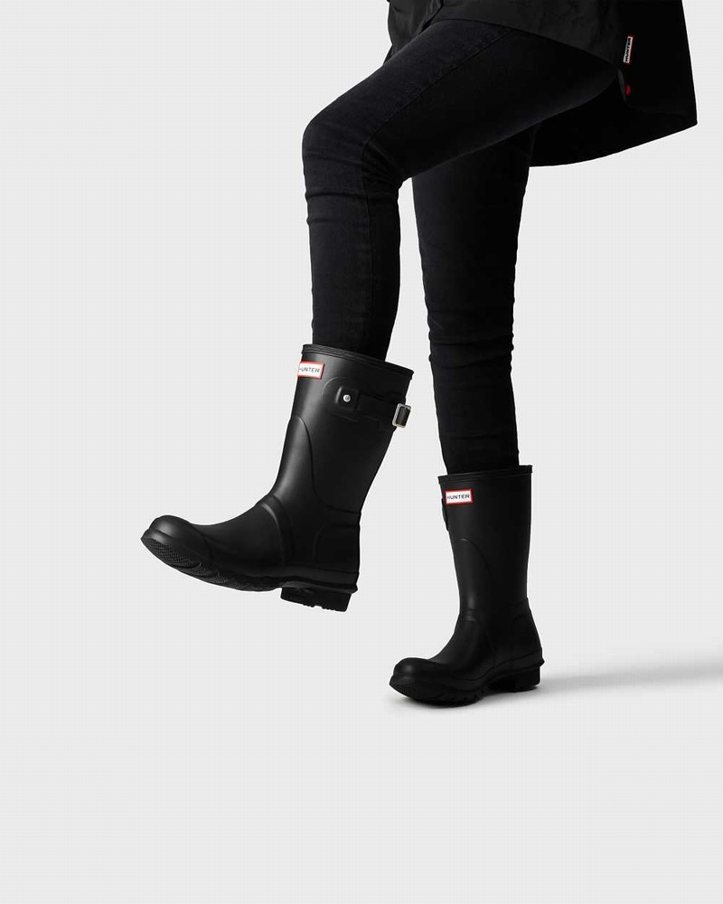 Galochas Hunter Original Short Mid-Calf Feminino Pretas | 95958131