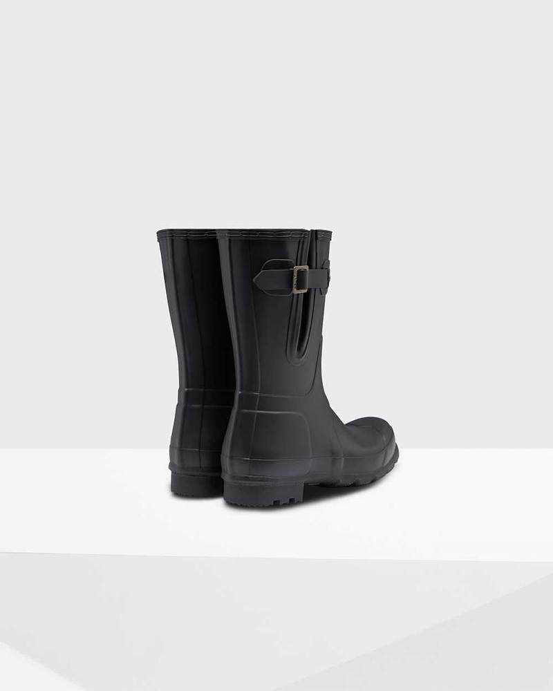 Galochas Hunter Original Short Side Adjustable Masculino Pretas | 337766358