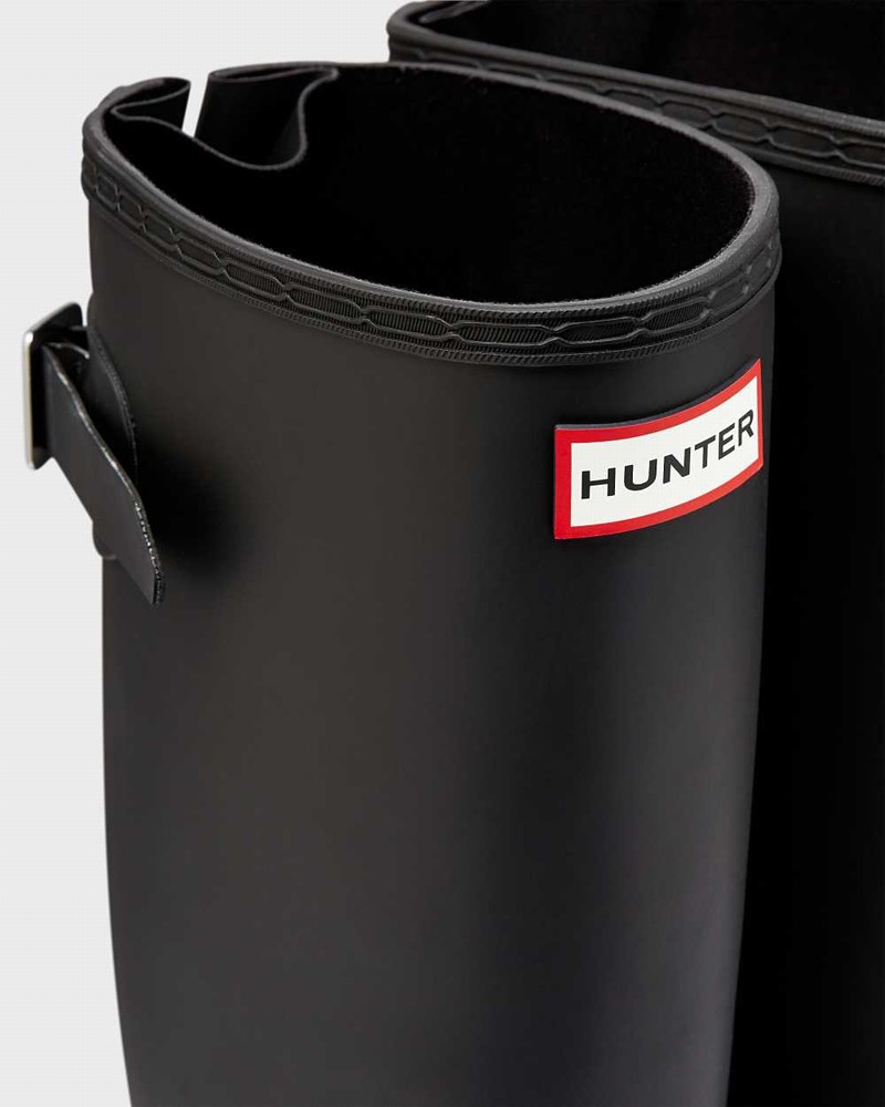 Galochas Hunter Original Tall Back Adjustable Feminino Pretas | 255800048