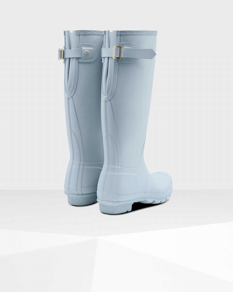 Galochas Hunter Original Tall Back Adjustable Feminino Cinzentas | 195000655