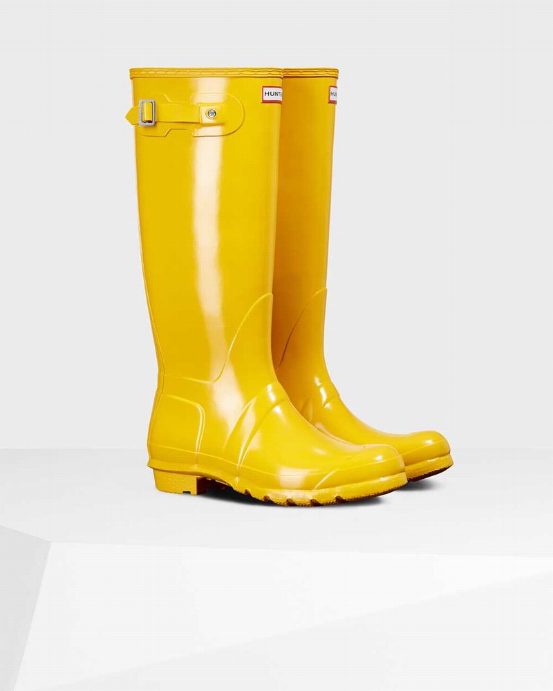 Galochas Hunter Original Tall Feminino Amarelas | 694876707