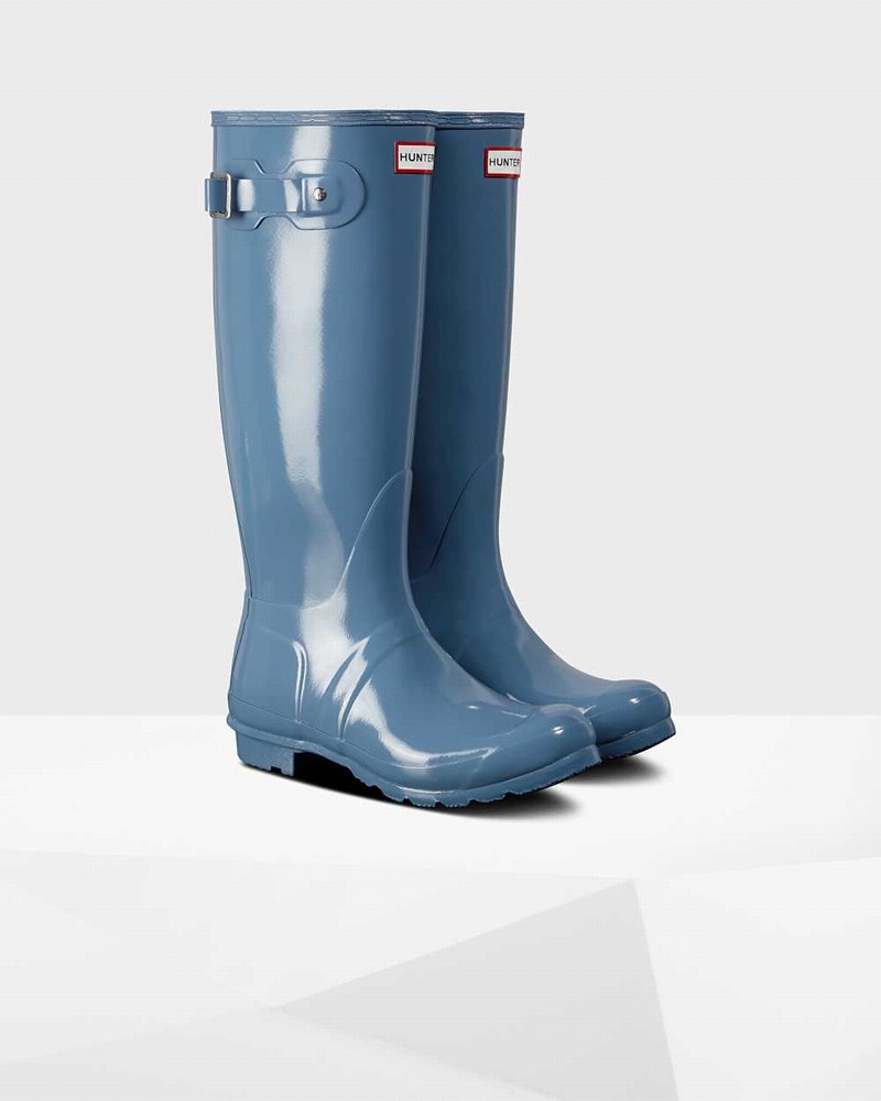 Galochas Hunter Original Tall Feminino Azuis | 264175551