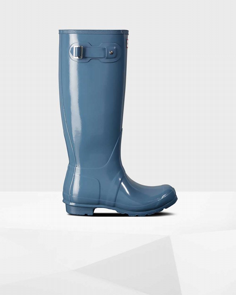Galochas Hunter Original Tall Feminino Azuis | 264175551