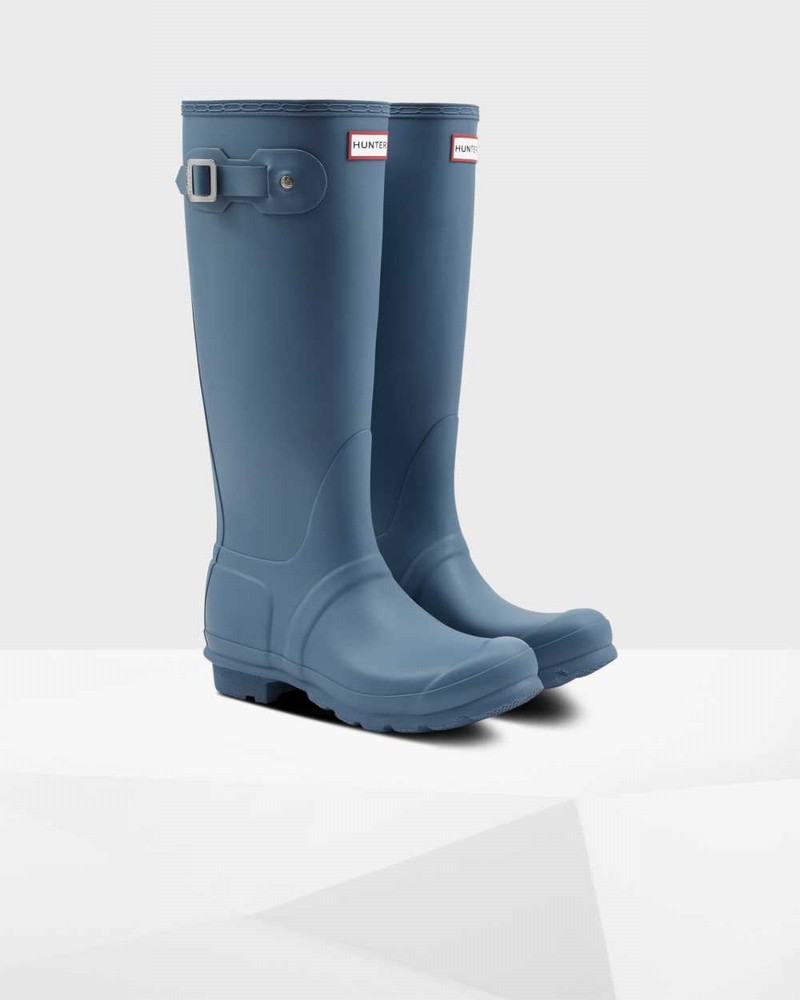 Galochas Hunter Original Tall Feminino Azuis | 382689741