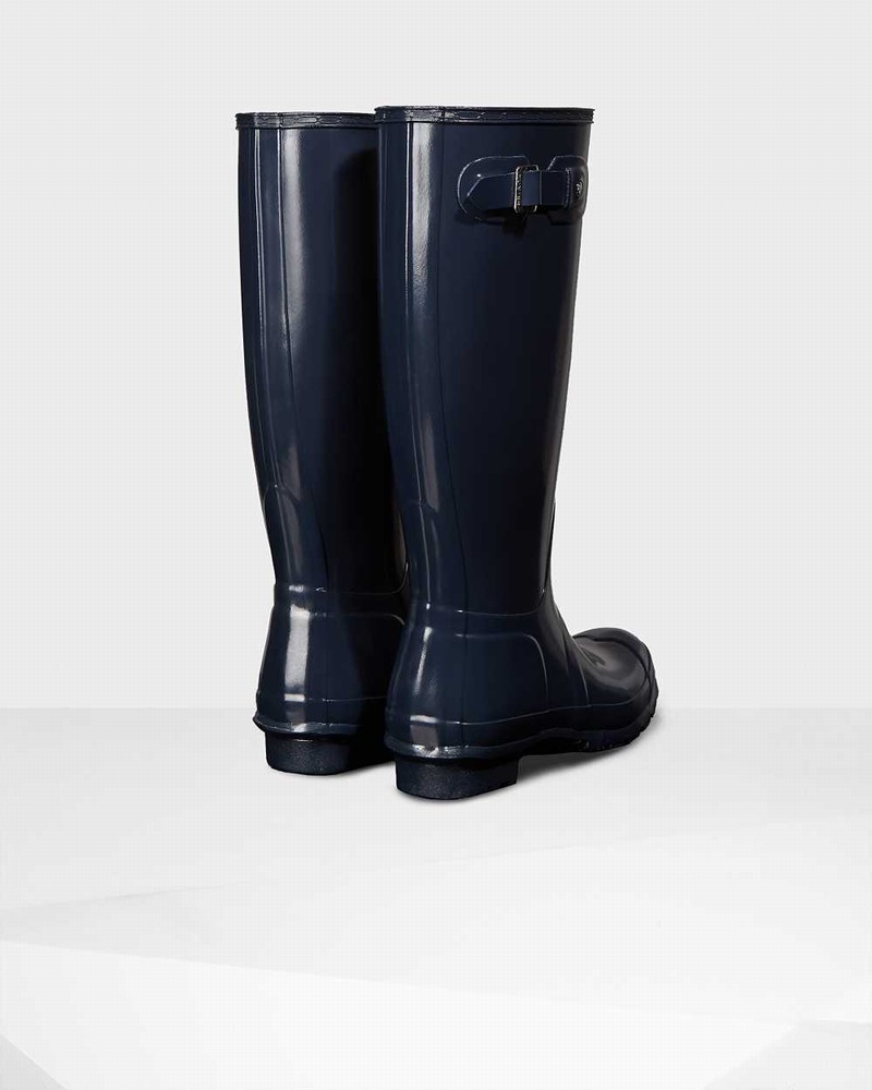 Galochas Hunter Original Tall Feminino Azul Marinho | 743424170