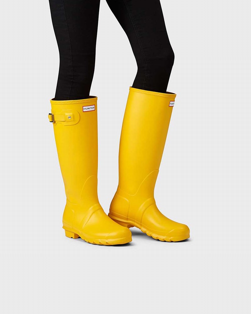 Galochas Hunter Original Tall Feminino Amarelas | 515361946