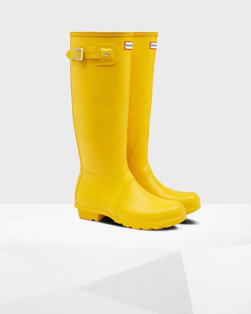 Galochas Hunter Original Tall Feminino Amarelas | 515361946