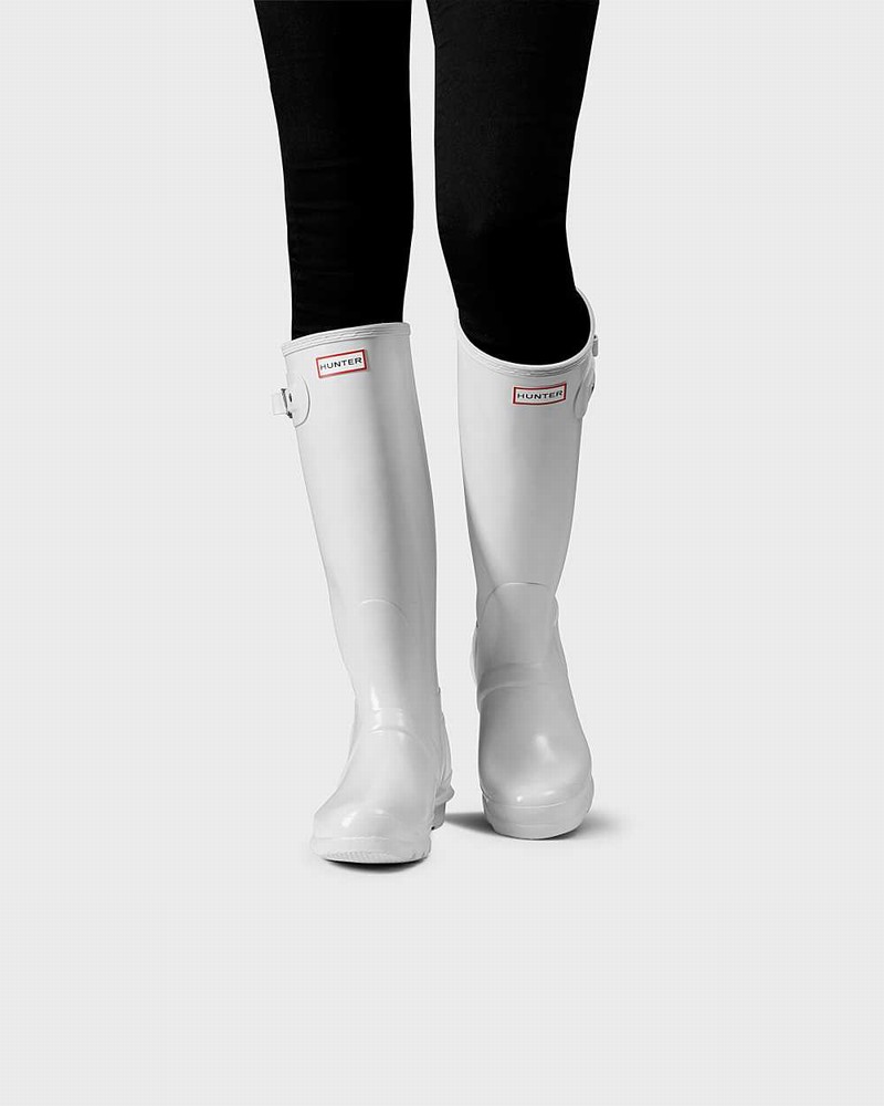 Galochas Hunter Original Tall Feminino Branco | 956518800