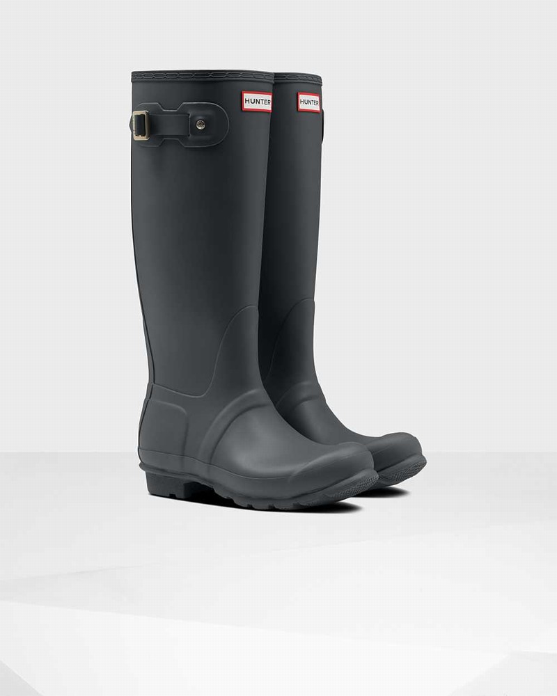 Galochas Hunter Original Tall Feminino Cinzentas | 920236650