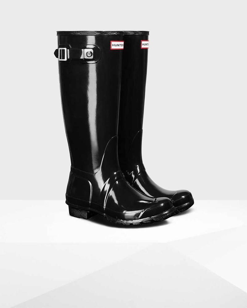 Galochas Hunter Original Tall Feminino Pretas | 687995227