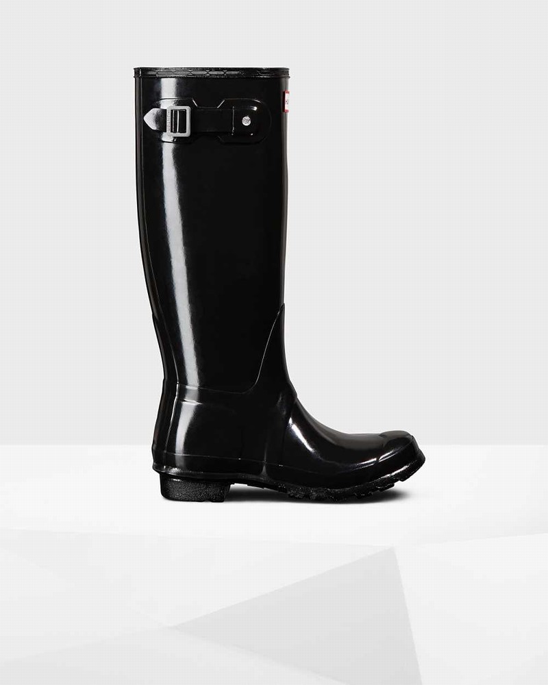 Galochas Hunter Original Tall Feminino Pretas | 687995227