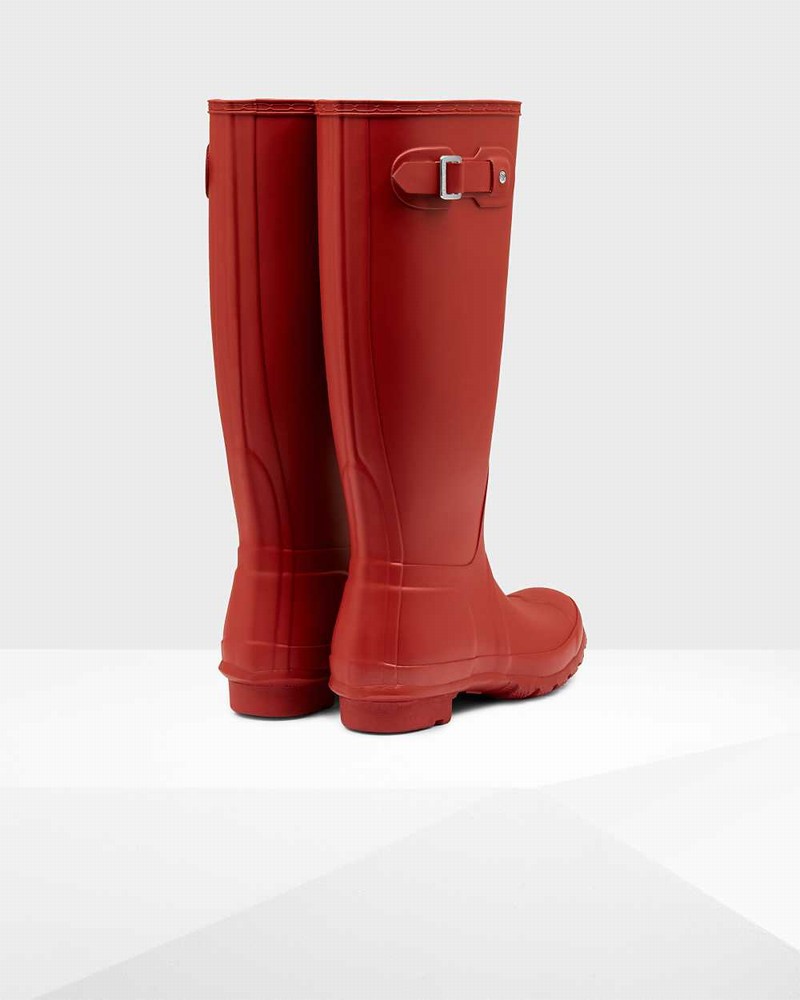 Galochas Hunter Original Tall Feminino Vermelhas | 973268901