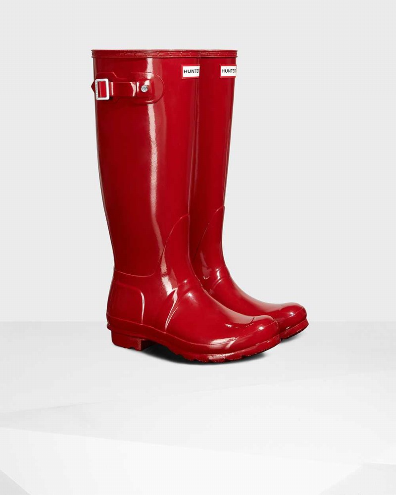 Galochas Hunter Original Tall Feminino Vermelhas | 868116009