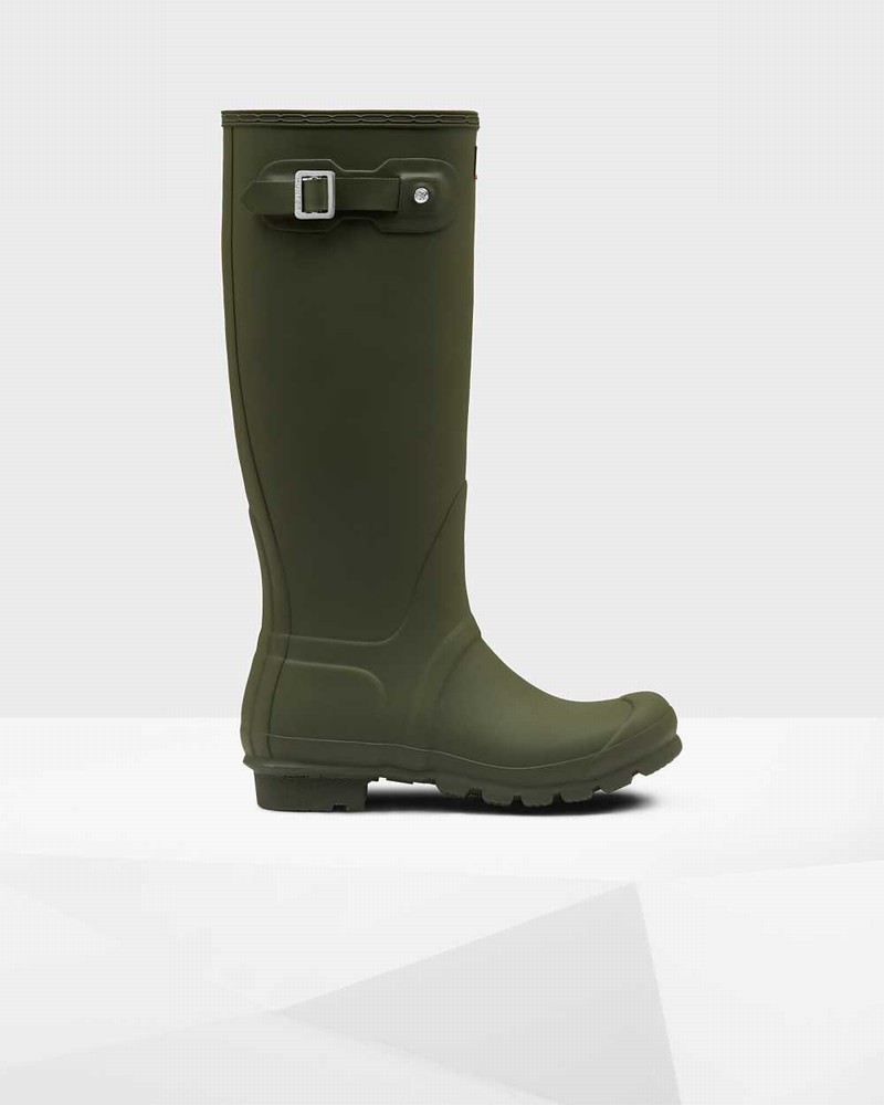 Galochas Hunter Original Tall Feminino Verde Oliva | 218989544