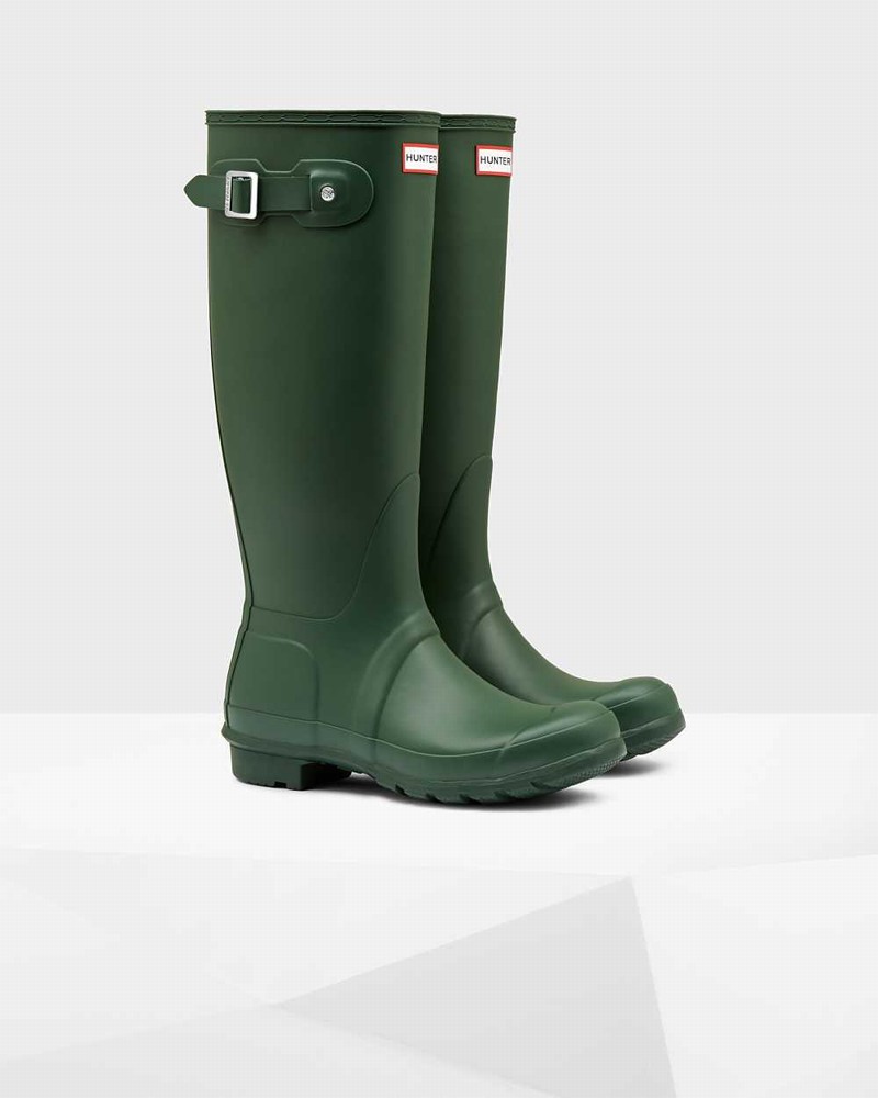 Galochas Hunter Original Tall Feminino Verdes | 784947058