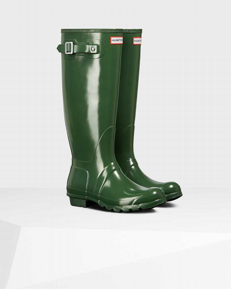 Galochas Hunter Original Tall Feminino Verdes | 402672300