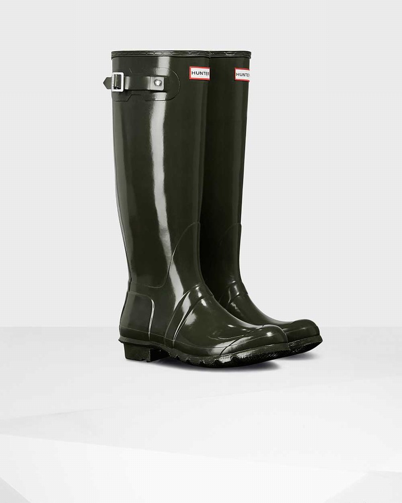 Galochas Hunter Original Tall Feminino Verde Oliva | 693536565