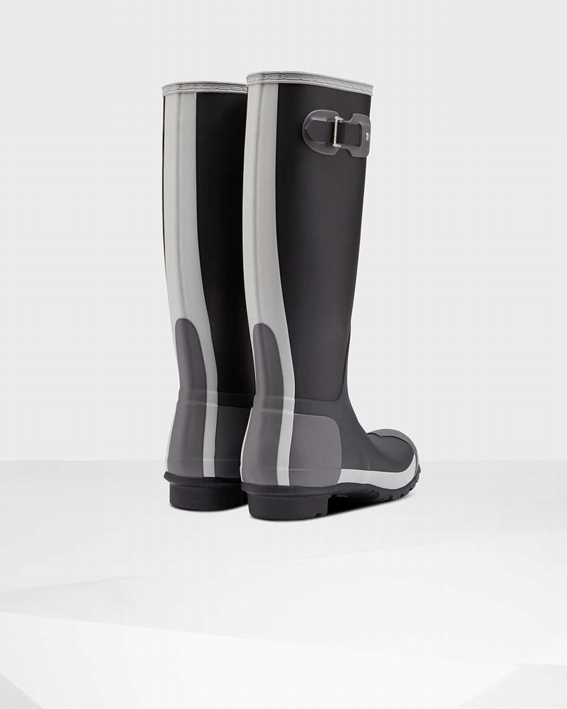 Galochas Hunter Original Tall Inside Out Feminino Pretas | 591845206