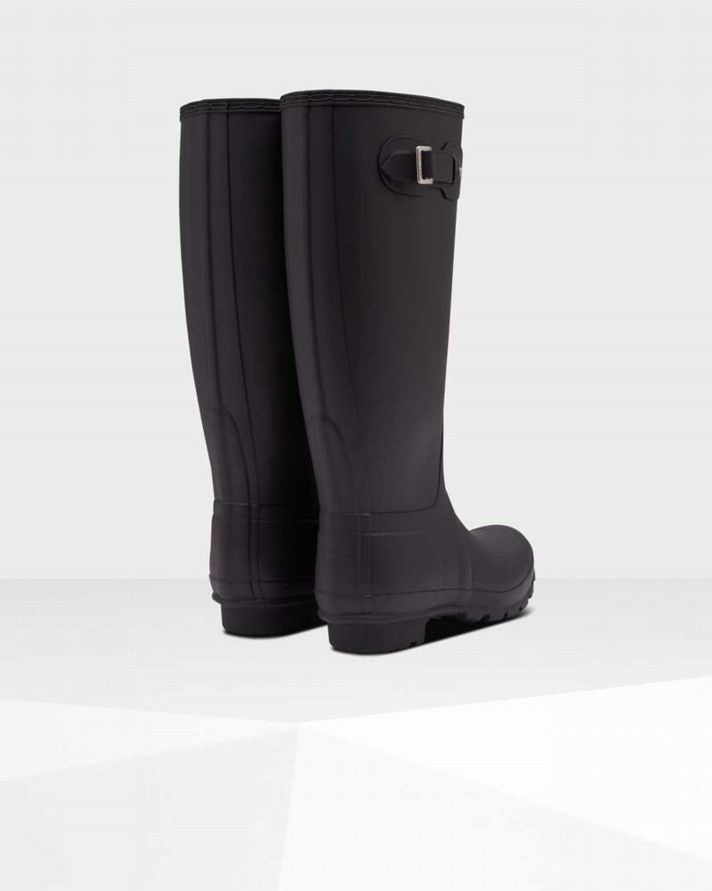 Galochas Hunter Original Tall Insulated Wide Leg Feminino Pretas | 729680494