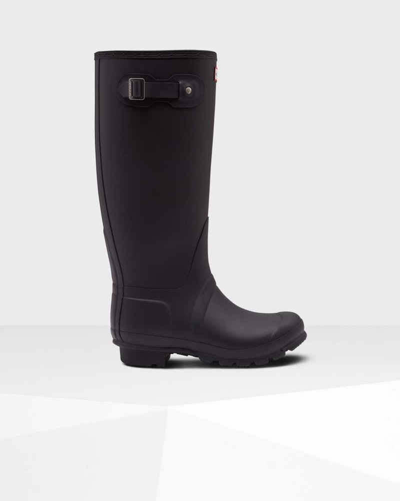 Galochas Hunter Original Tall Insulated Wide Leg Feminino Pretas | 729680494