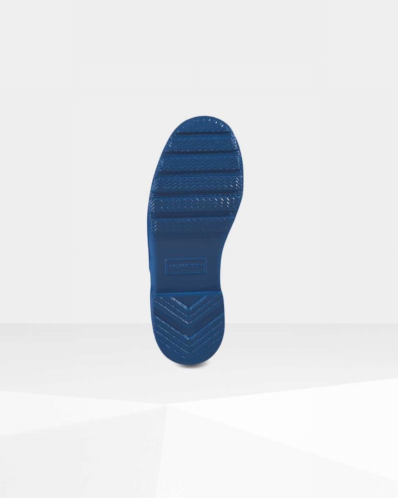 Galochas Hunter Original Tour Foldable Short Mid-Calf Feminino Azuis | 725478667
