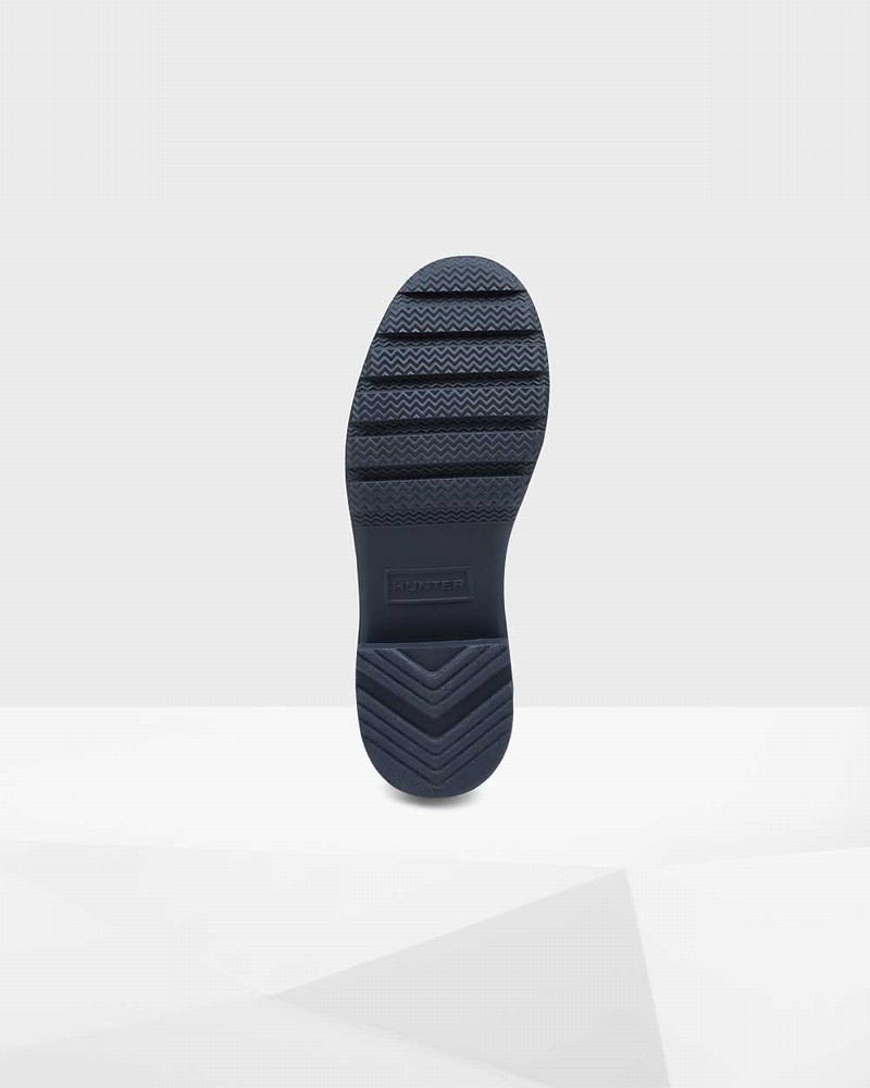 Galochas Hunter Original Tour Foldable Short Mid-Calf Feminino Azul Marinho | 728829748