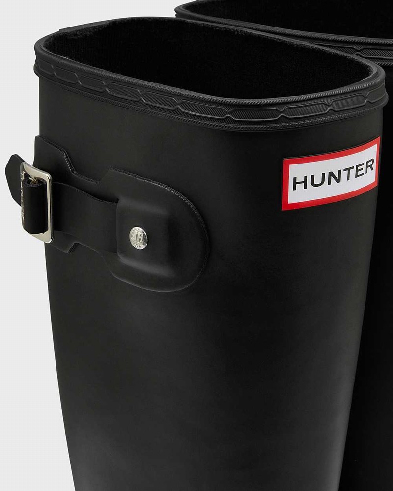 Galochas Hunter Original Tour Foldable Tall Feminino Pretas | 662436041