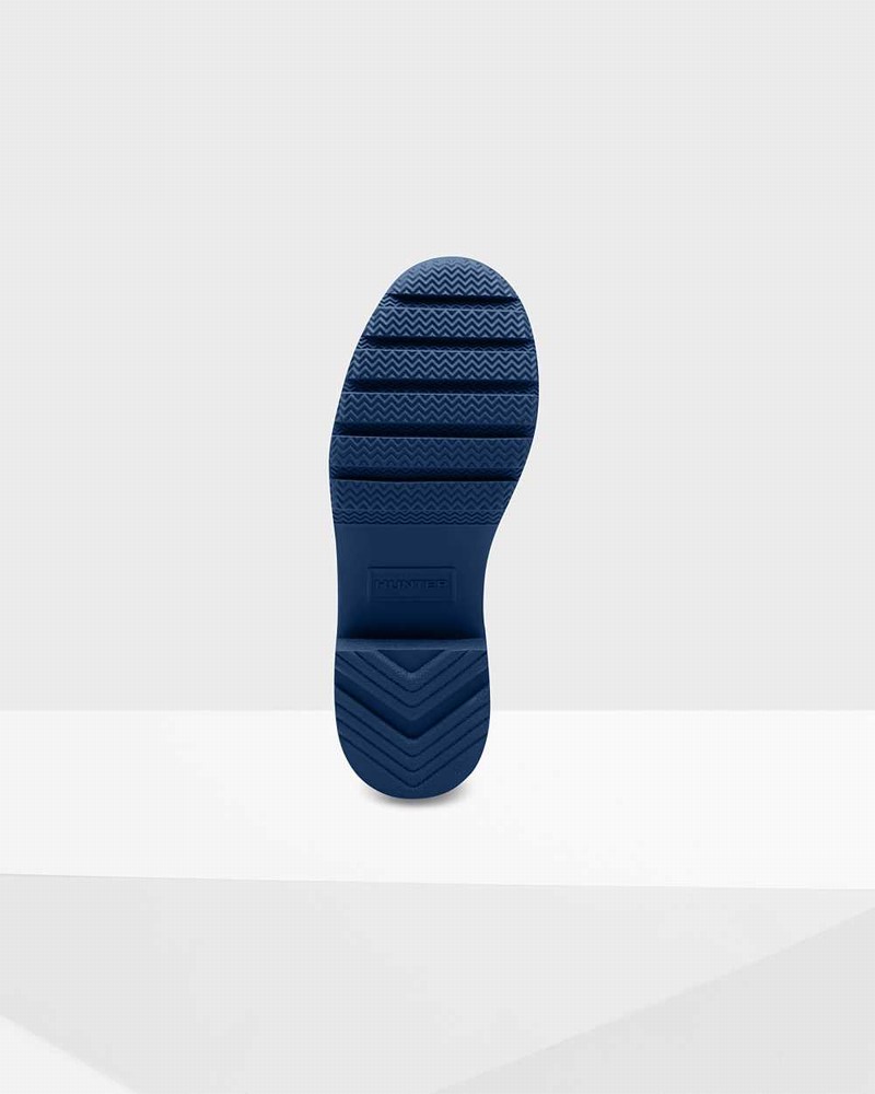 Galochas Hunter Original Tour Foldable Tall Feminino Azul Marinho | 499625115