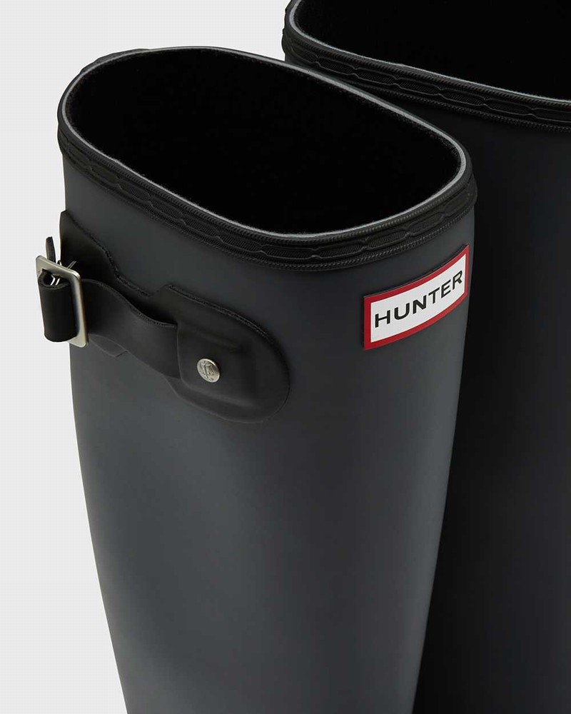 Galochas Hunter Original Tour Foldable Tall Feminino Pretas | 834025459