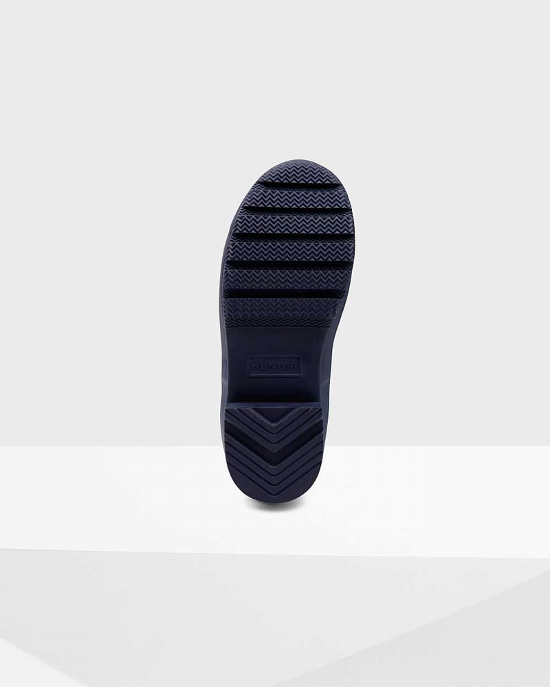 Galochas Hunter Original Tour Foldable Tall Feminino Azul Marinho | 674025748