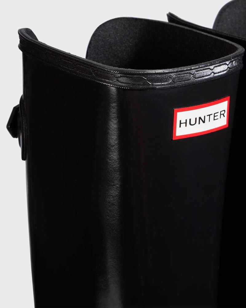Galochas Hunter Refined Adjustable Tall Feminino Pretas | 127704439