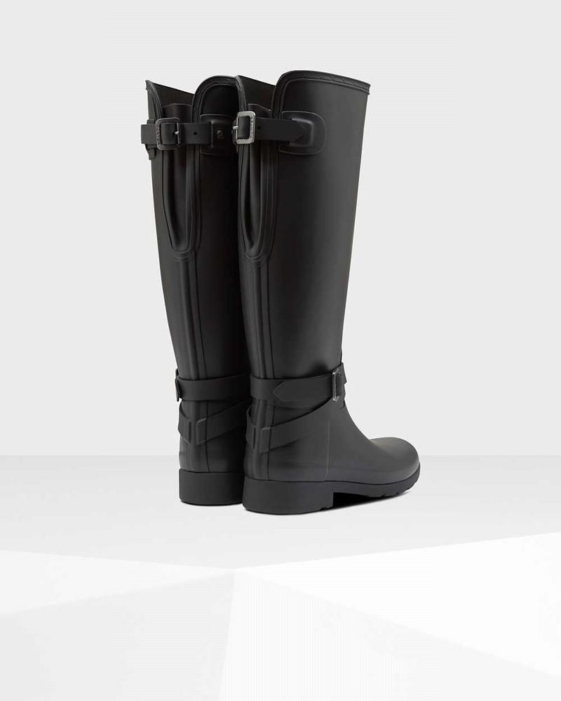 Galochas Hunter Refined Slim Fit Adjustable Tall Feminino Pretas | 155839955