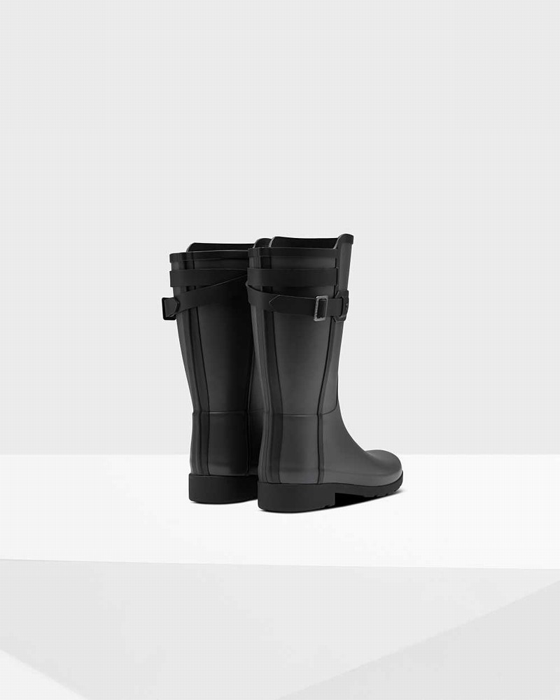Galochas Hunter Refined Slim Fit Contrast Short Mid-Calf Feminino Cinzentas | 31030862