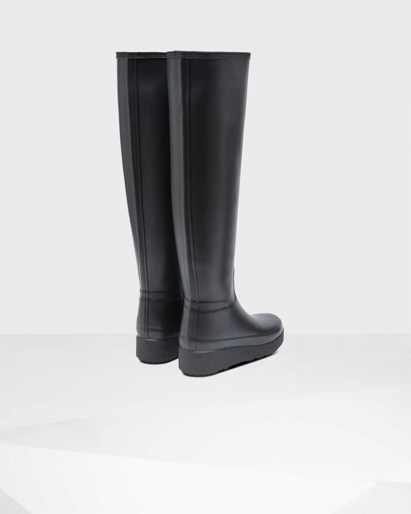 Galochas Hunter Refined Slim Fit Creeper Knee-High Feminino Pretas | 361492642