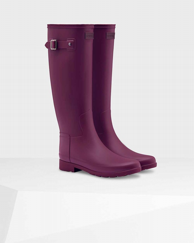Galochas Hunter Refined Slim Fit Tall Feminino Roxo | 305952721