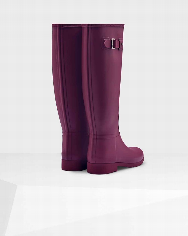 Galochas Hunter Refined Slim Fit Tall Feminino Roxo | 305952721